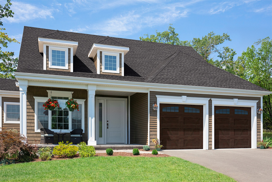 well maintained residential garage doors